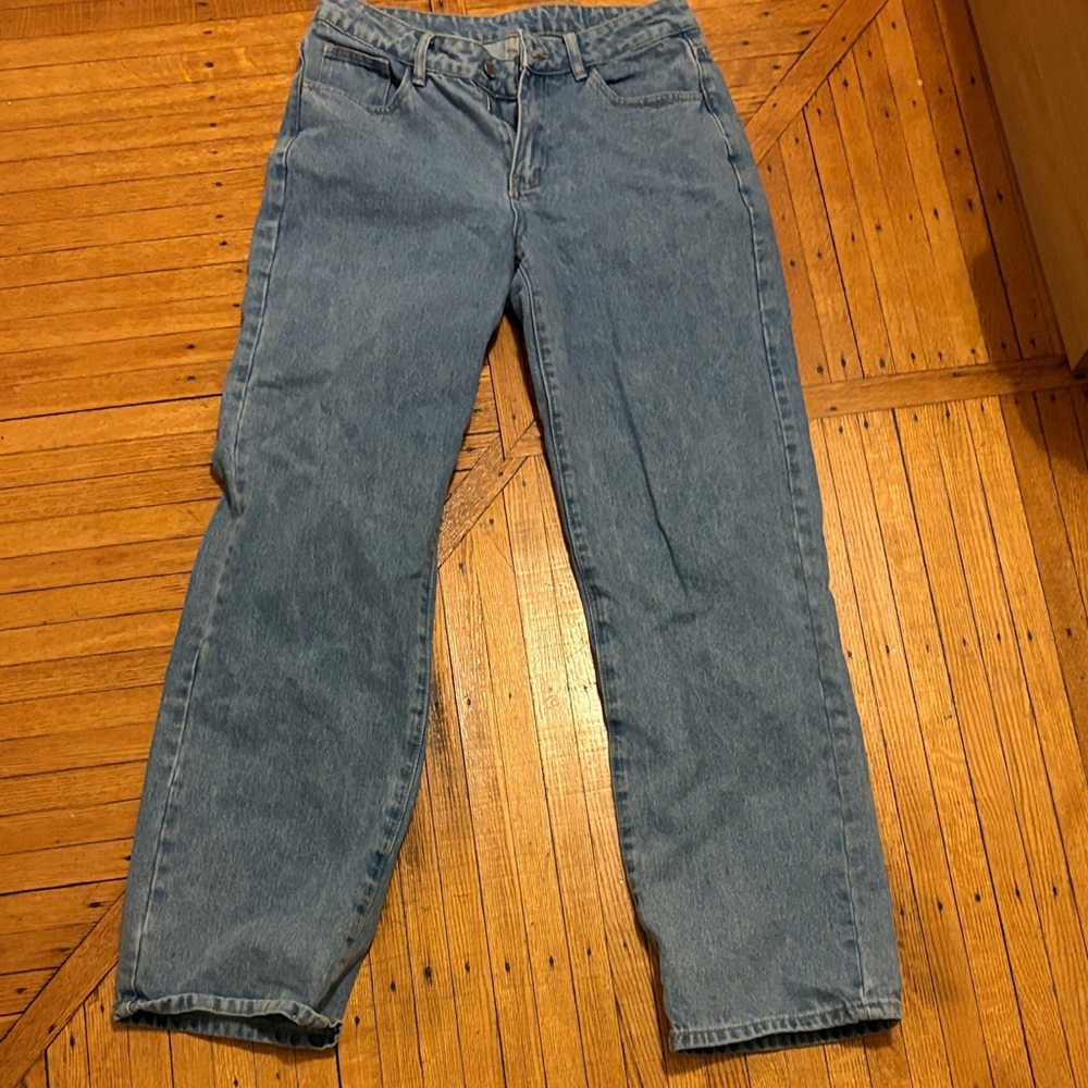 SHEIN Light Blue Straight Leg Women's Jeans